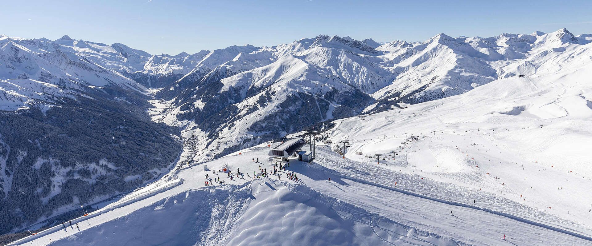Skigebiet Rastkogel in Tux Zillertal Berglandschaft Winter