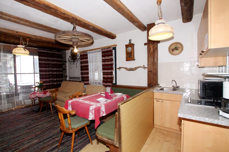   Rustic holiday apartment with living room with kitchen in Klausner Häusl Tirol